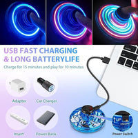 ✨ Magic Flying Orb Spinner – Electric Boomerang Toy with LED Lights